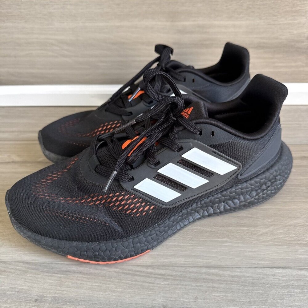 Adidas Pureboost Schwarz Carbon EUR 41.5 US 8 HQ1455 Men’s Black‎ Orange Shoes